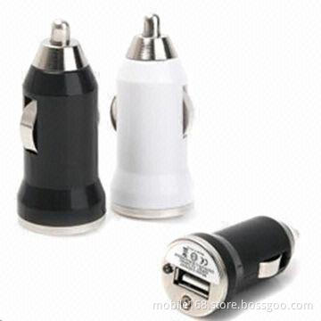 Mini 5V 1A Car Charger, 10 Colors Available, Sized 56*23mm